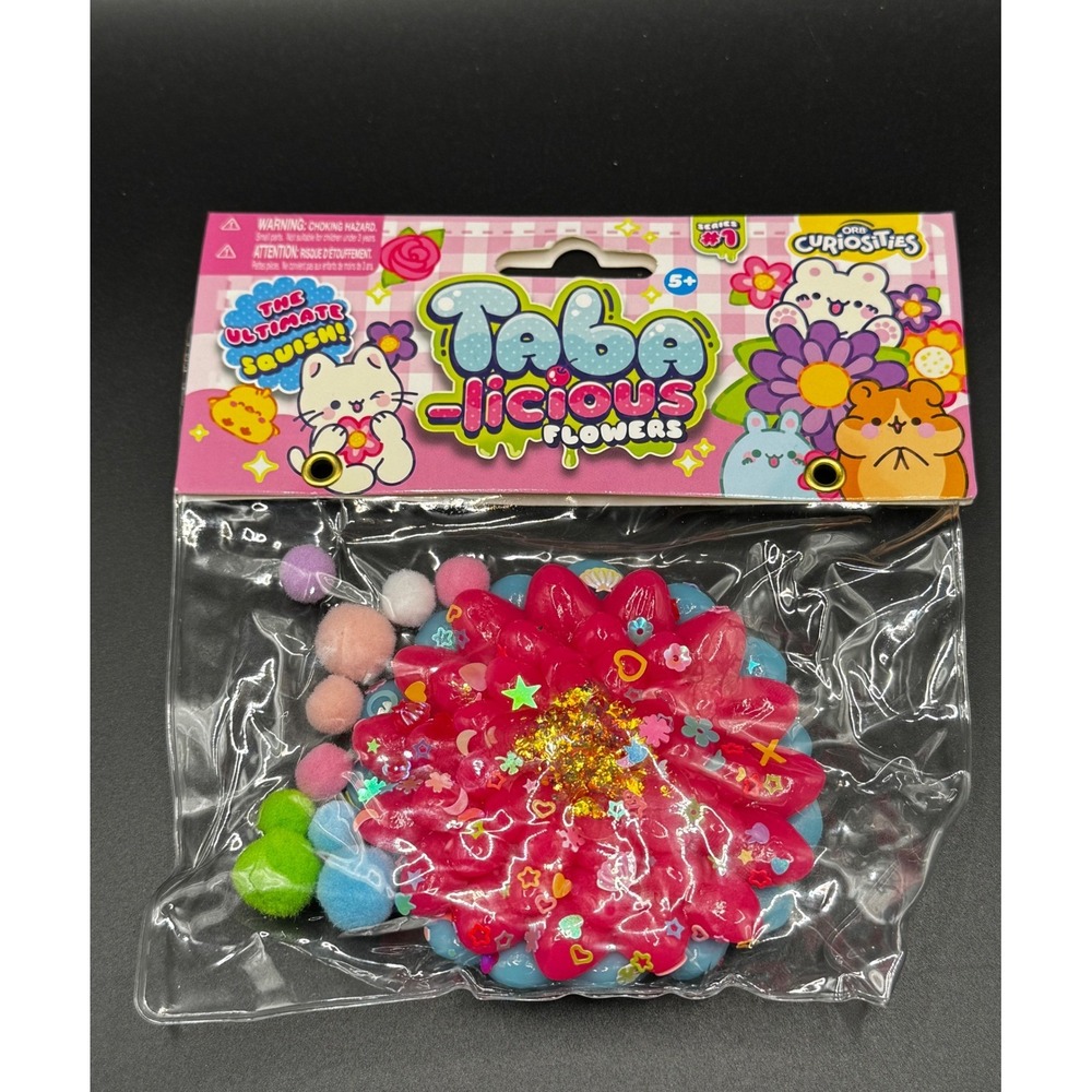 Orb Curiosities Taba-licious Flowers Series 1 Pink Flower Squishy Toy 42821 NEW